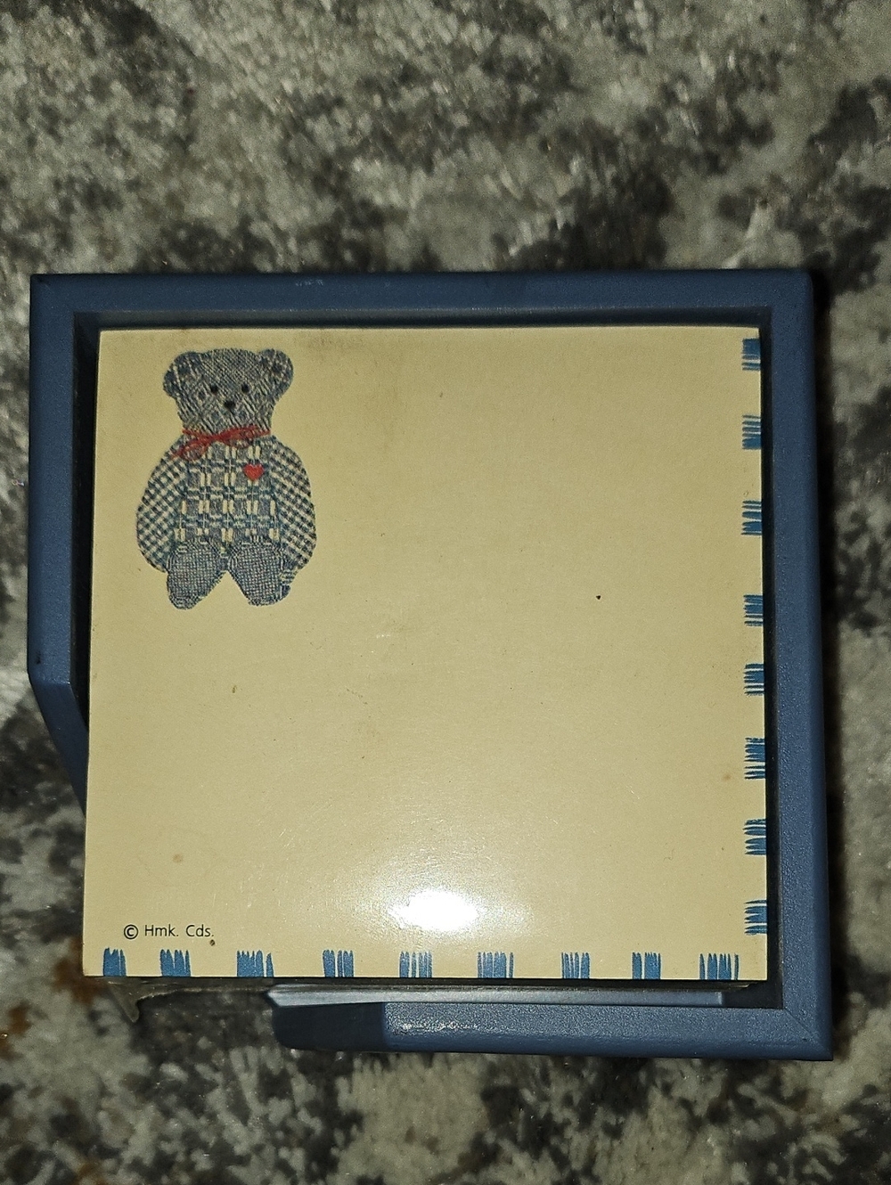 Hallmark Blue Teddy Bear Note Holder 300 Sheets